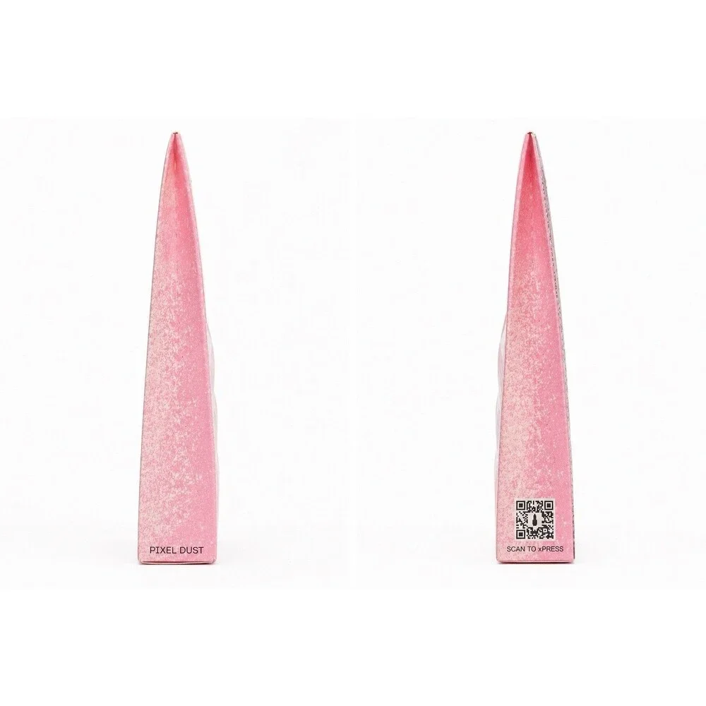 New OPI xPress Pixel Dust Press On Nails Pink Shimmer Classic 14 Day Wear Party